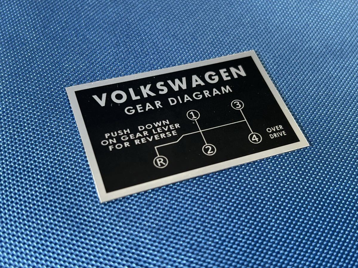 空冷 VW シフトパターン ワーゲン ビートル バス タイプ2 カルマンギア タイプ3 356 THING 純正 シフター 車検 ステッカー EMPI 旧車 梁瀬