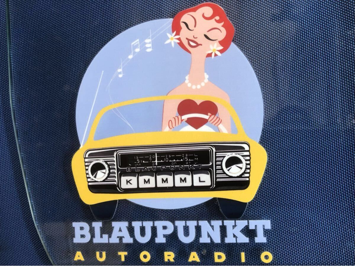 空冷 VW BLAUPUNKT ブラウプンクト ラジオ ステッカー ビートル タイプ2 タイプ3 カルマンギア ポルシェ 356 911 ナロー フランクフルト