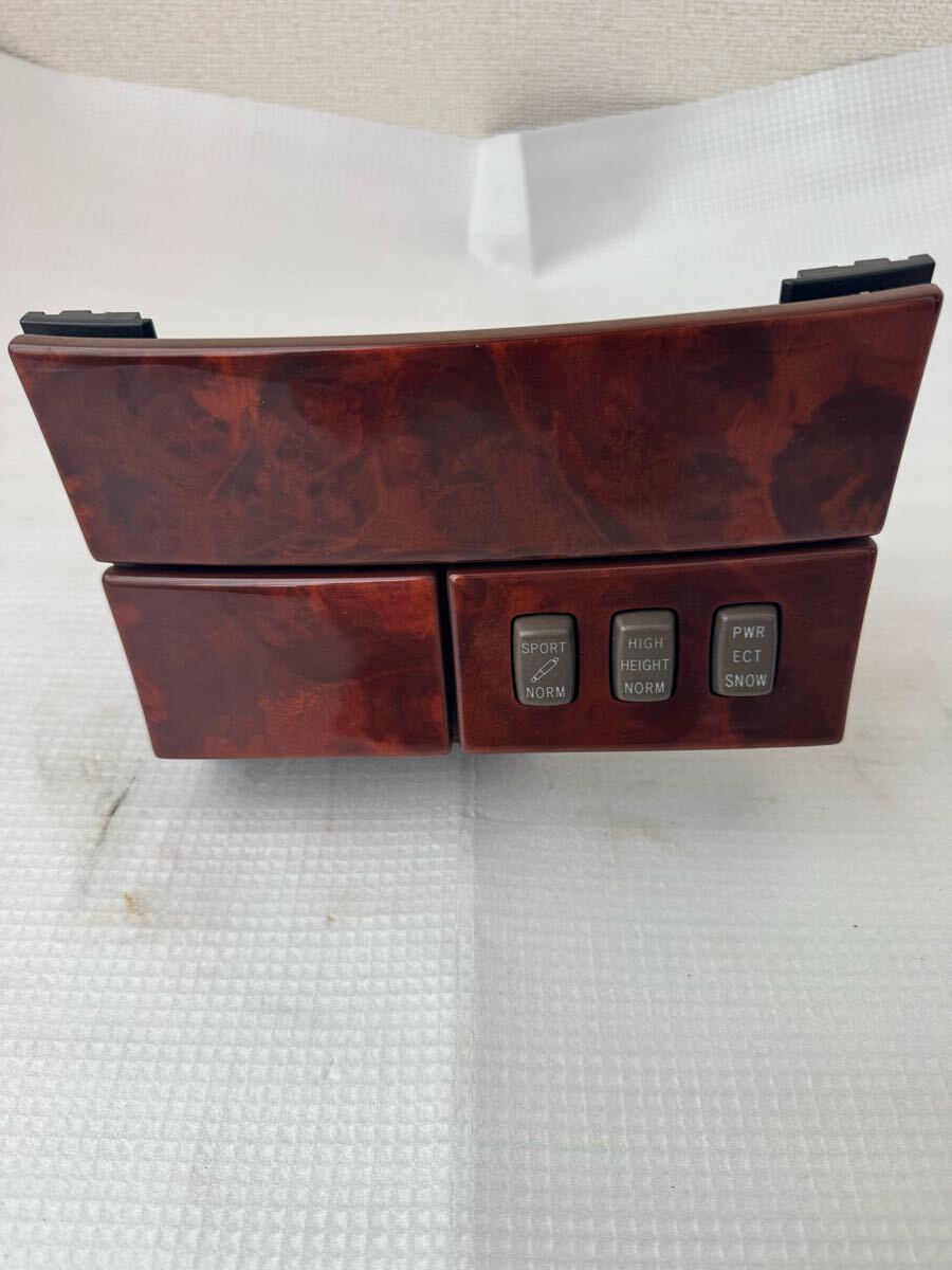 綺麗　全国送料込　トヨタ純正 UCF30 UCF31 セルシオ 後期 センターパネル 純正 スイッチ 小物入れ ウッドパネル 木目調 c仕様　CELSIOR