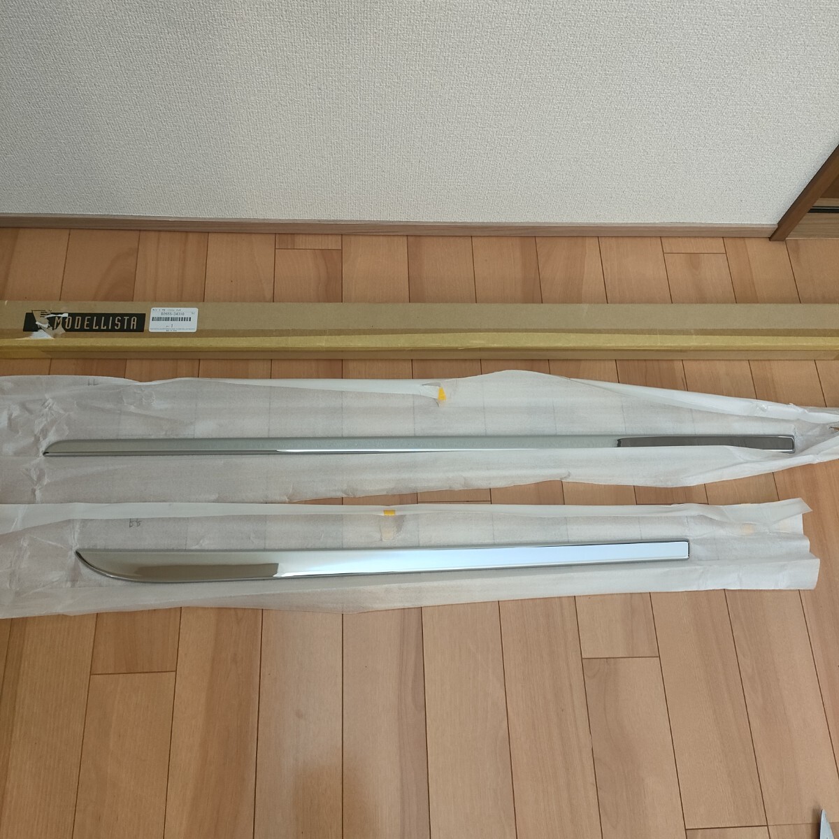 【未使用】モデリスタ プリウスα サイドドアガーニッシュ 右側 D2655-34310 ZVW40/41 運転席側 右前 右後 メッキ 補修用 MODELLISTA