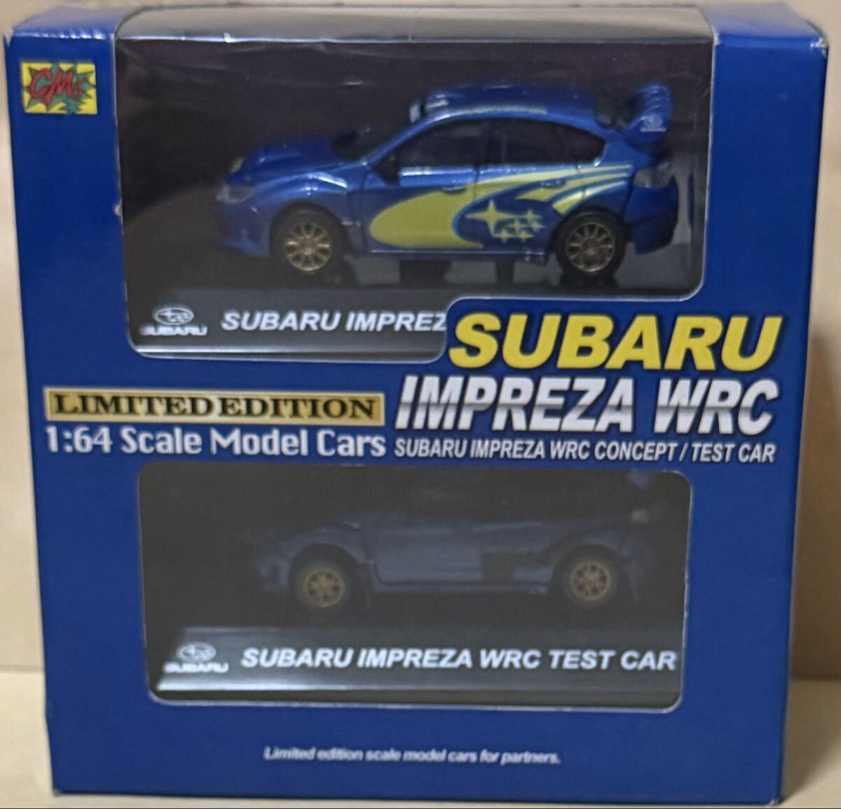 CM'ｓ 1/64 ラリーカーコレクション パートナーショップ限定ミニカー 第４弾 スバル IMPREZA WRC CONSEPT 2008 TEST CAR ２台セット