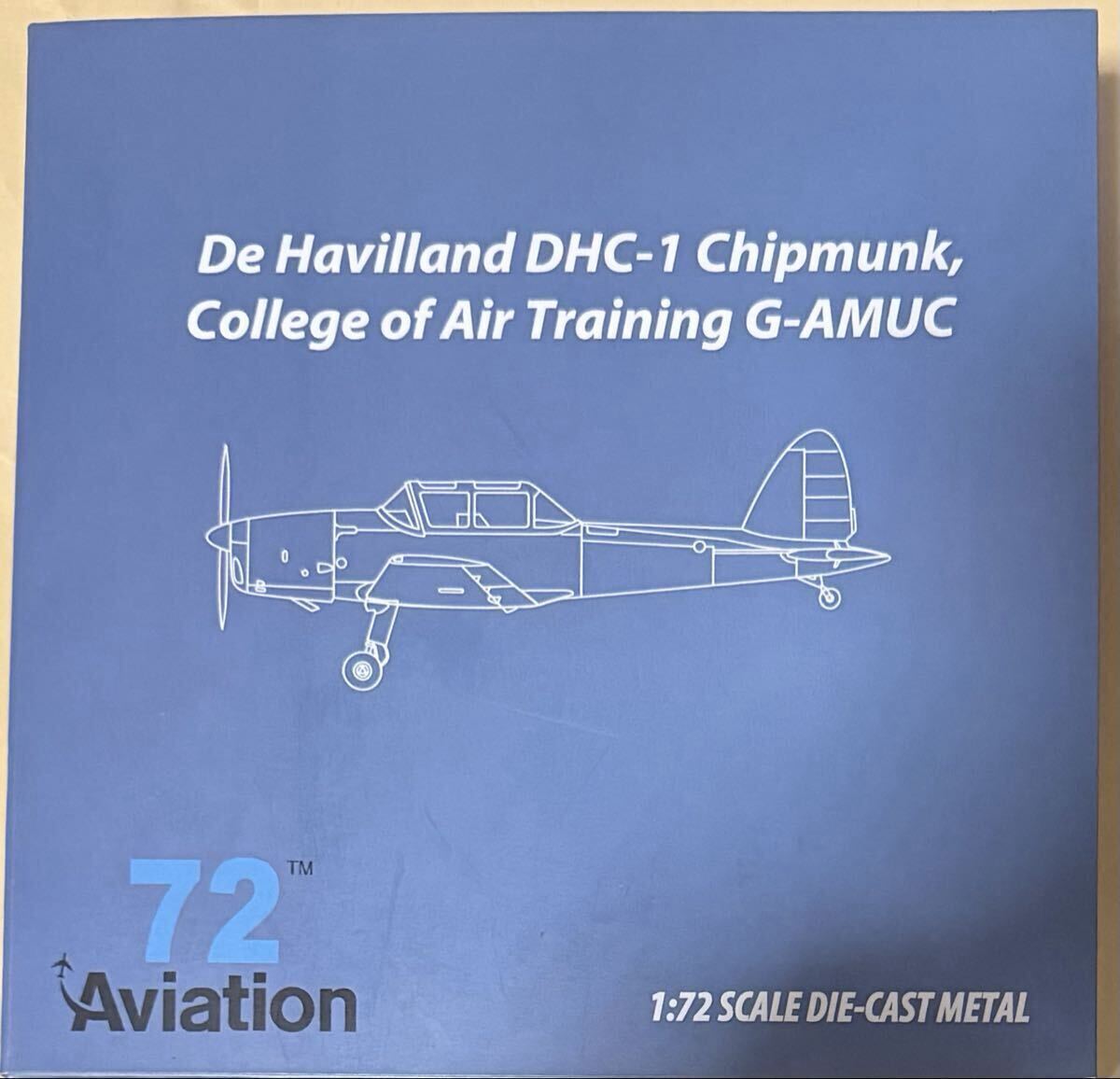 72 Aviation 1/72 De Havilland DHC-1 Chipmunk College of Air Training G-AMUC ダイキャストモデル
