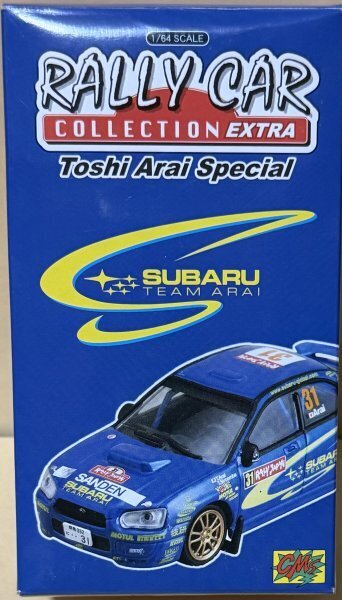 CM's 1/64スケール ラリーカーコレクションEXTRA 新井敏弘コレクション IMPREZA WRC 2001 Great Britain T.Arai #21(メタリックブルー)