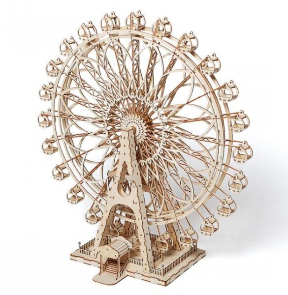 azone エーゾーン 木組 Wooden Art ki-gu-mi キグミ カンランシャ 観覧車 Ferrris Wheel 木製立体パズル
