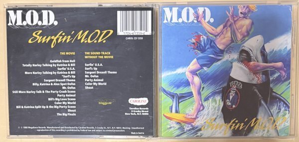 Surfin' M.O.D. crossover thrash Surf Parody Megaforce Caroline Records CAROL CD 1359