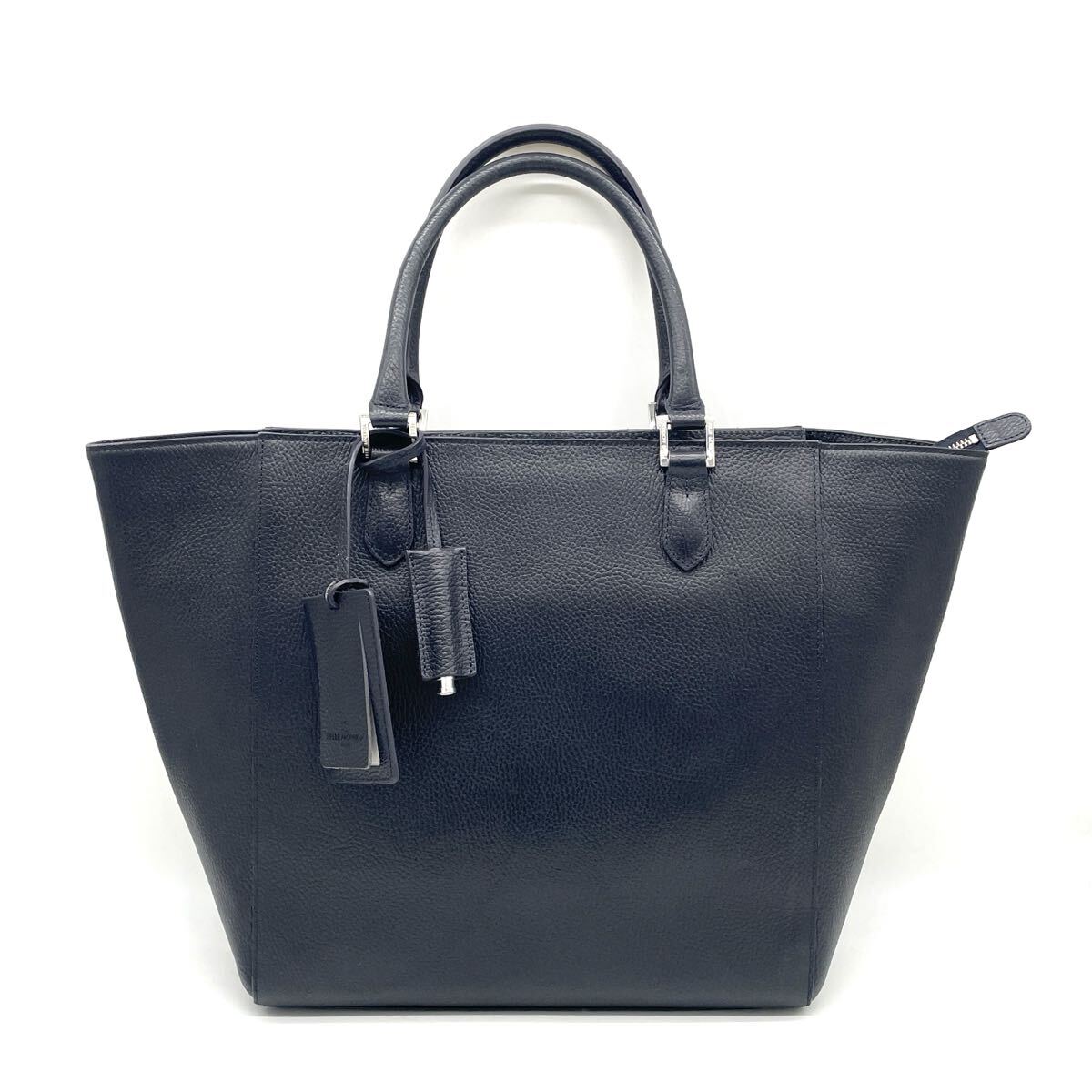 1円 美品 PELLE MORBIDA ペッレモルビダ メイデンボヤージュ A4収納可 トートバッグ ビジネスバッグ ショルダーバッグ ネイビー