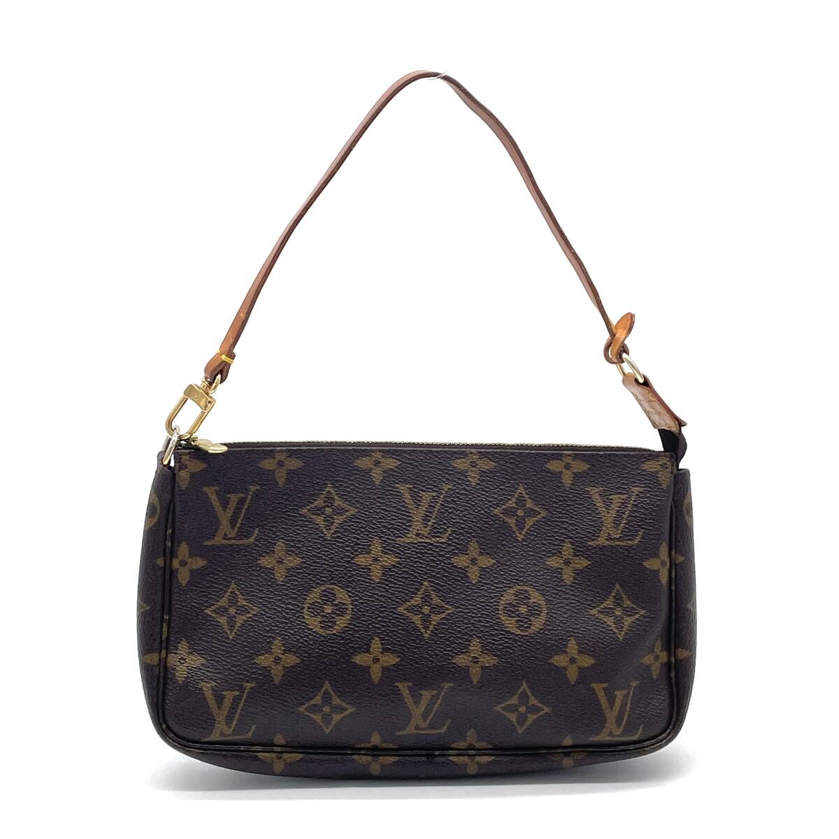 1円 美品 LOUIS VUITTON ルイヴィトン モノグラム ポシェットアクセソワール アクセサリーポーチ ハンドバッグ M51980 AR0969