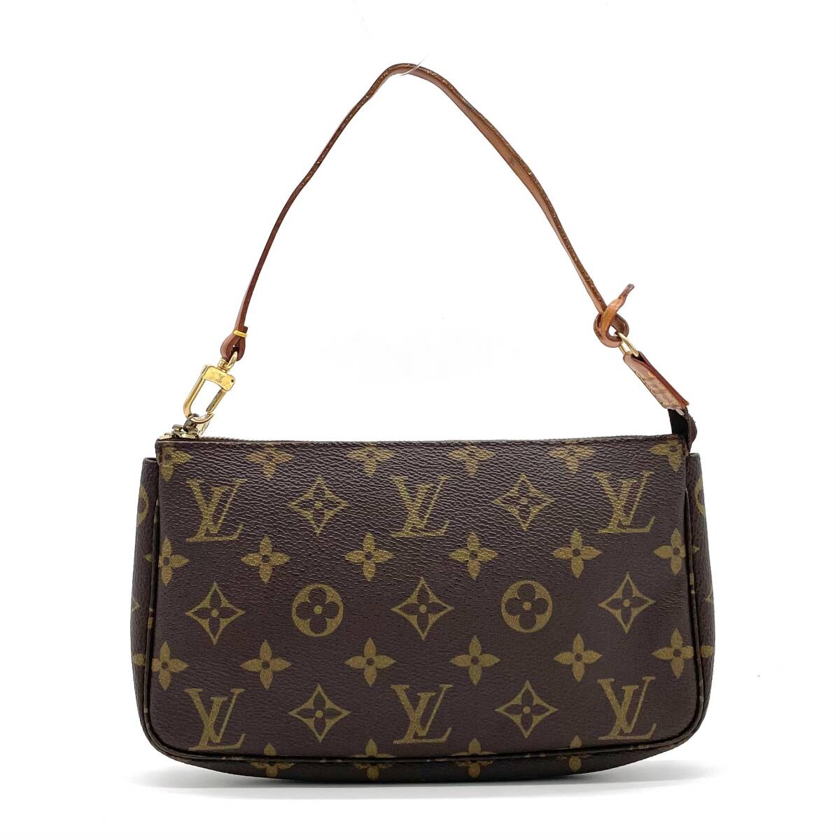 1円 美品 LOUIS VUITTON ルイヴィトン モノグラム ポシェットアクセソワール アクセサリーポーチ ハンドバッグ M51980 AR0948
