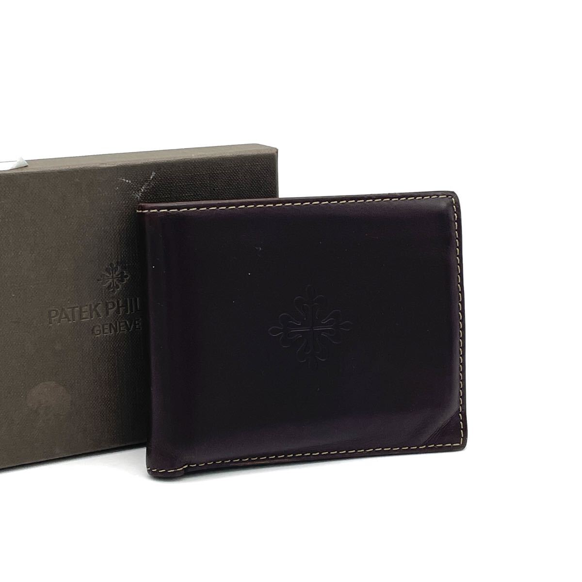 1円 非売品 PATEK PHILIPPE パテックフィリップ レザー 2つ折り財布 