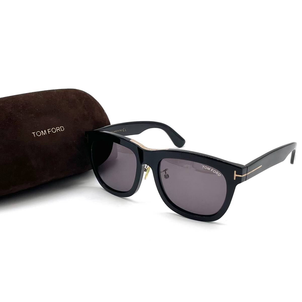 良品 TOM FORD トムフォード サングラス ウェリントン TF9355 ブラック 56□19 145 70