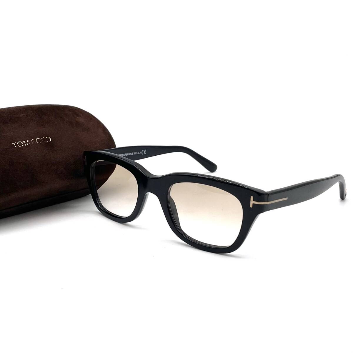 美品 TOM FORD トムフォード サングラス ティアドロップ TF5178 ブラック 50□21 145 483