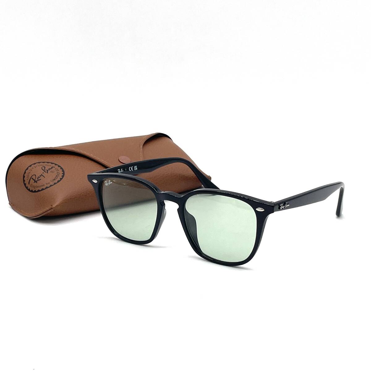 美品 Ray-Ban レイバン サングラス ウェリントン RB4258-F ブラック 52□20 150 2265