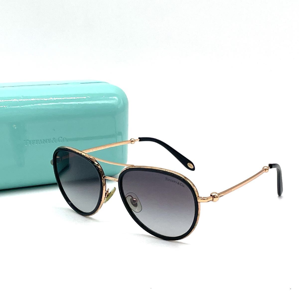 TIFFANY&Co. ティファニー サングラス ティアドロップ ハードウェア TF3059 ゴールド 55□17 140 40