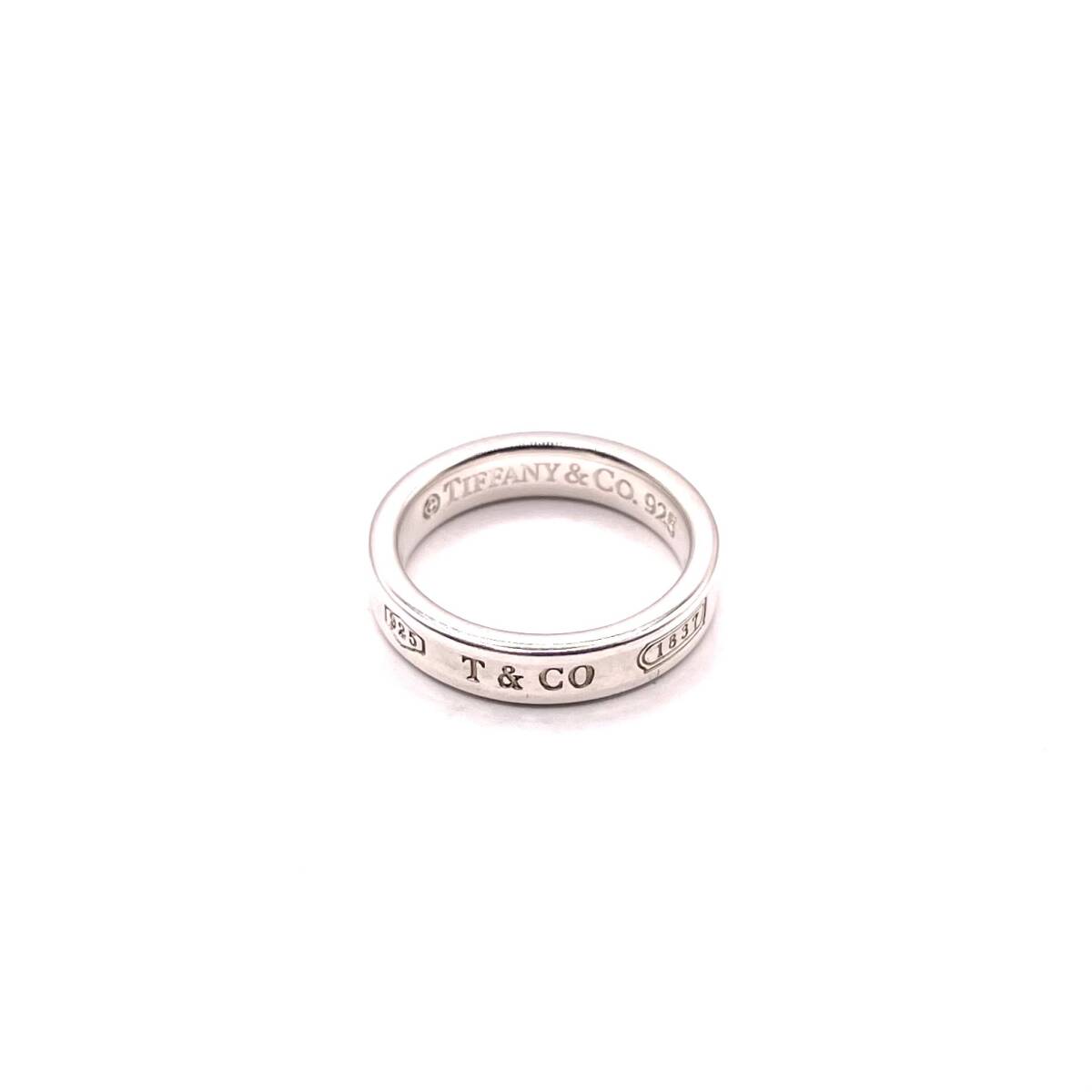 1円 極美品 TIFFANY&Co. ティファニー リング 1837 ナロー スリム シルバー SV925 総重量約4.0g 3037