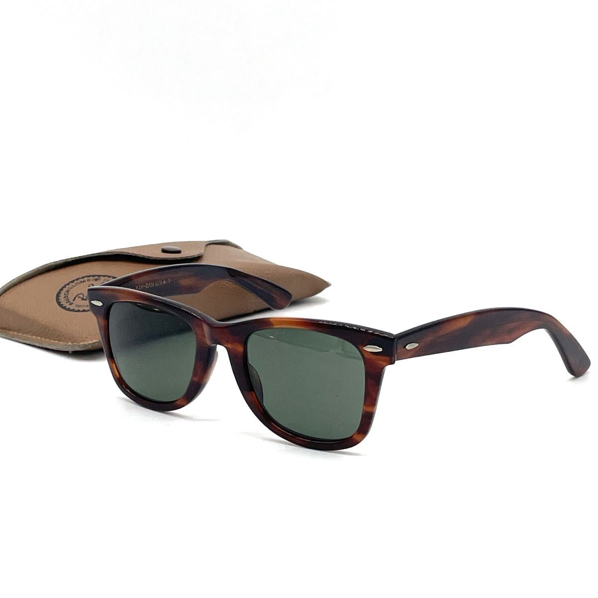 良品 Ray-Ban レイバン サングラス ウェリントン WAYFARER ボシュロム B&L USA製 ヴィンテージ 2131