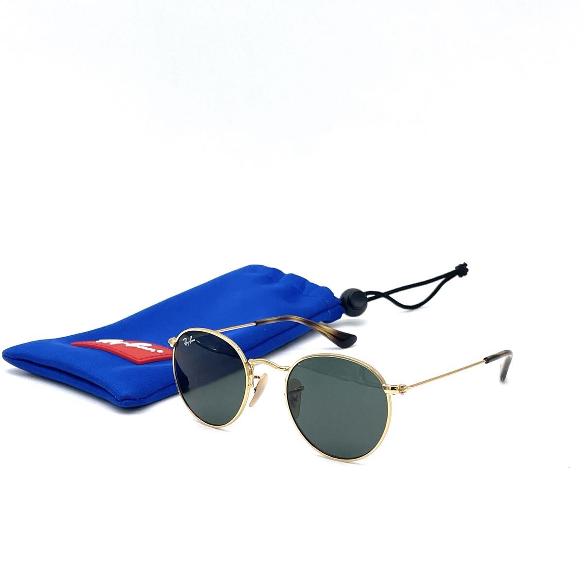 極美品 Ray-Ban レイバン ROUND KIDS サングラス ラウンド RJ9547S ゴールド 2164