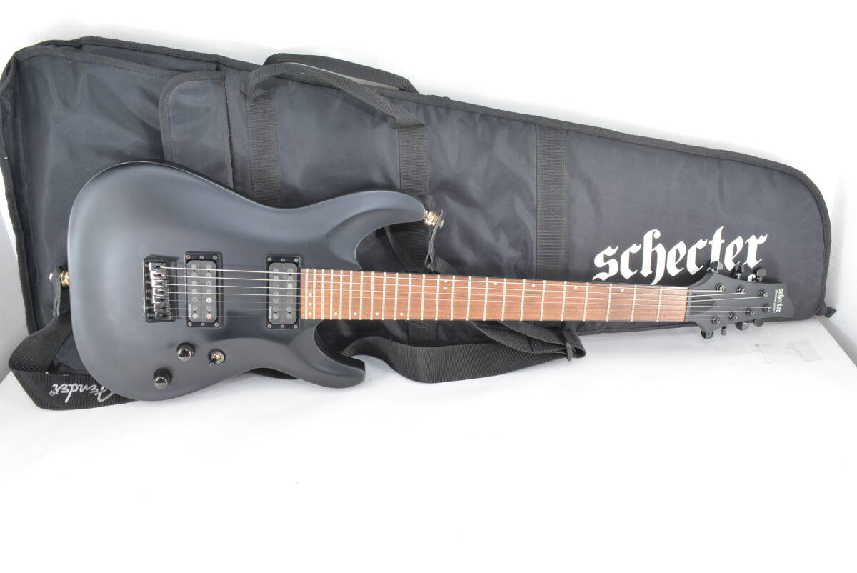 [TAE30]シェクター 7弦エレキギター SCHECTER Diamond Series 詳細モデル不明 純正ソフトケース付き