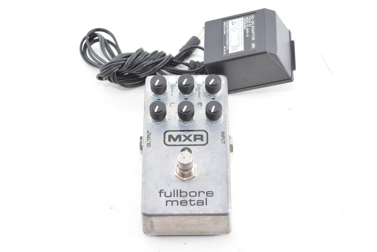 [TAE34]MXR fullbore metal フルボアメタル ディストーション コンパクトエフェクター ACアダプタ付き エレキギター用