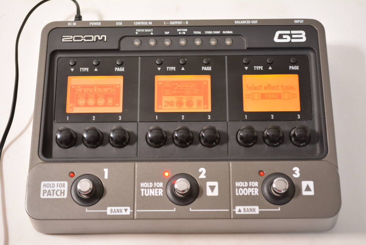 [TAE36]AC付き ZOOM G3 ギターマルチエフェクター コンパクトエフェクター風の操作性 ズーム