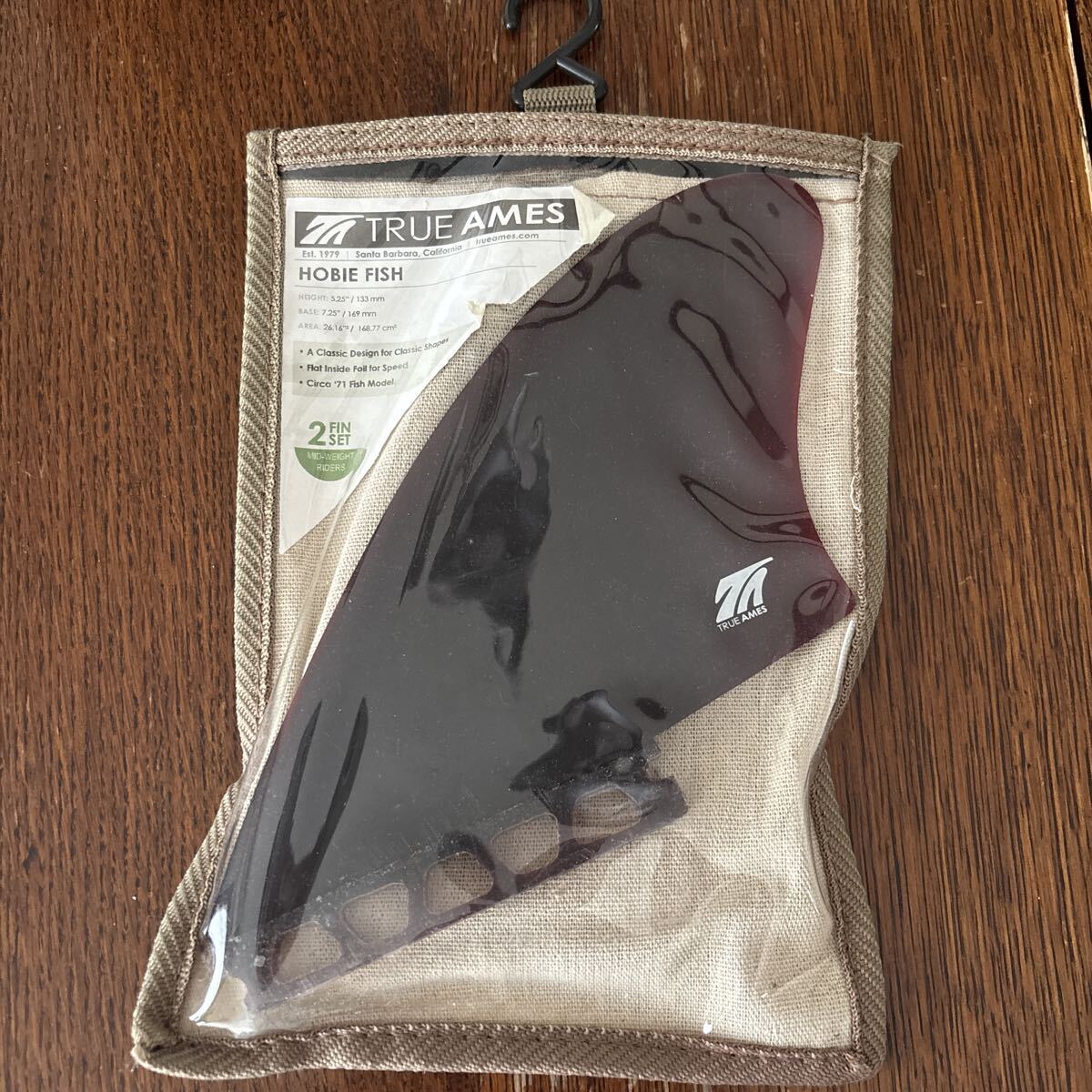 TRUE AMES HOBIE FISH サーフボードフィン 2フィンセット