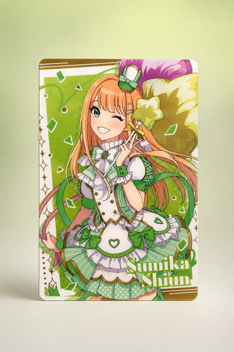 学園アイドルマスター 紫雲清夏 イラストカード 特典カード ウェハースカード フレーム