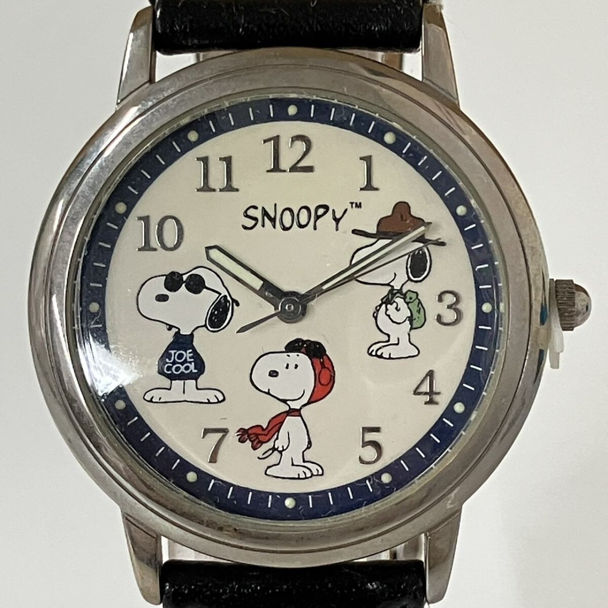 S830-Z22-1784 FOSSIL フォッシル スヌーピー PEANUTS ジョークール ビーグルスカウト クォーツ LI-1680 腕時計 3ポーズ ケース付き ND