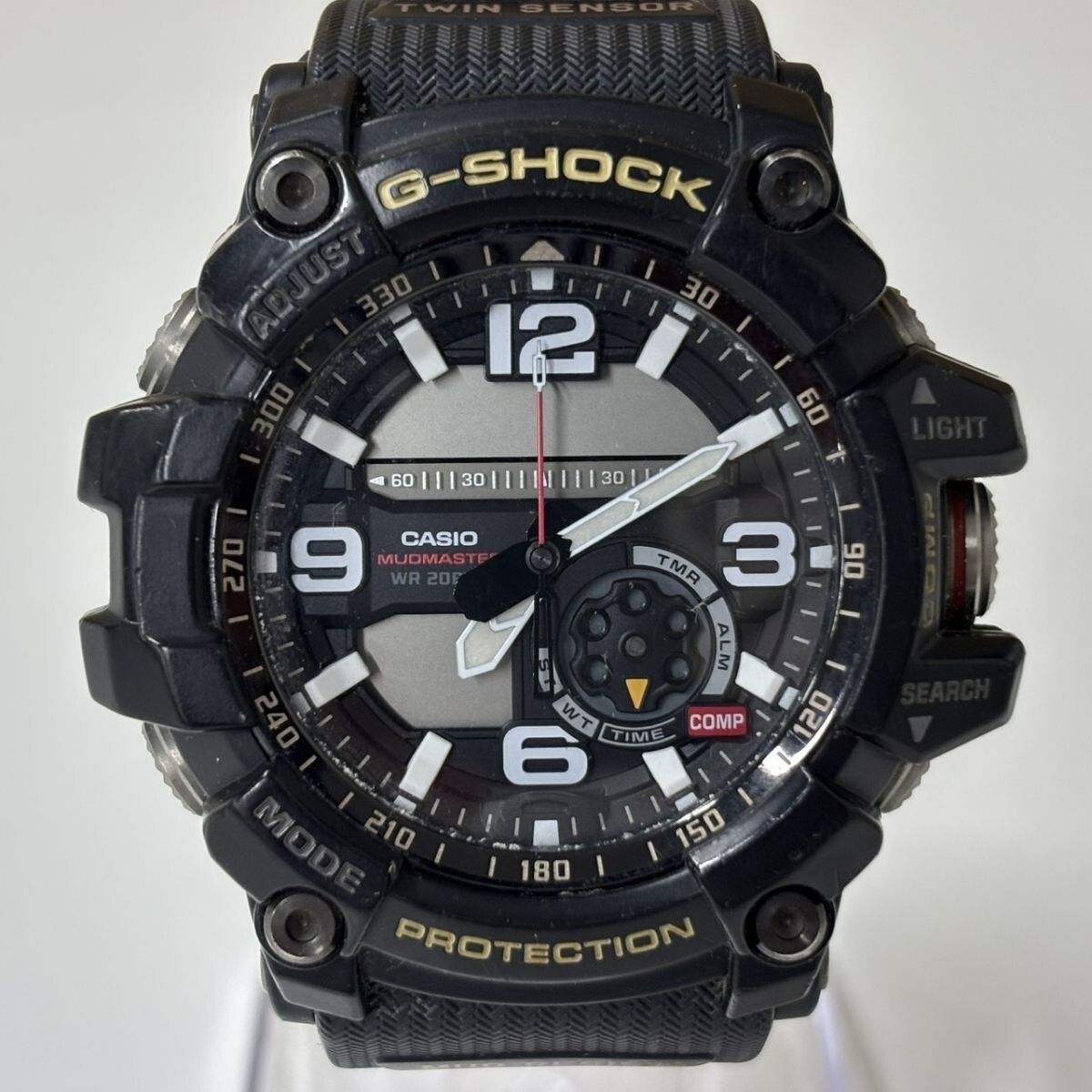 S513-F5-1140 ◎ CASIO カシオ G-SHOCK MUDMASTER マッドマスター GG-1000 腕時計 クォーツ アナデジ 20気圧防水 ブラック メンズ NB