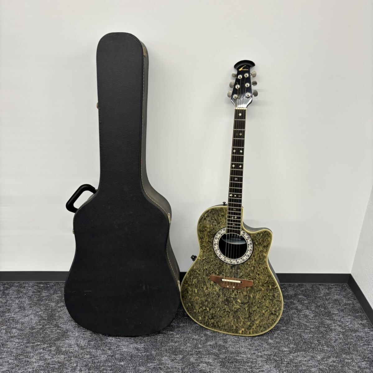 S498-NS2-4 ▲ Ovation オベーション ULTRA Series ウルトラ シリーズ NO. 1528 エレクトリック アコースティックギター ハードケース付 NB