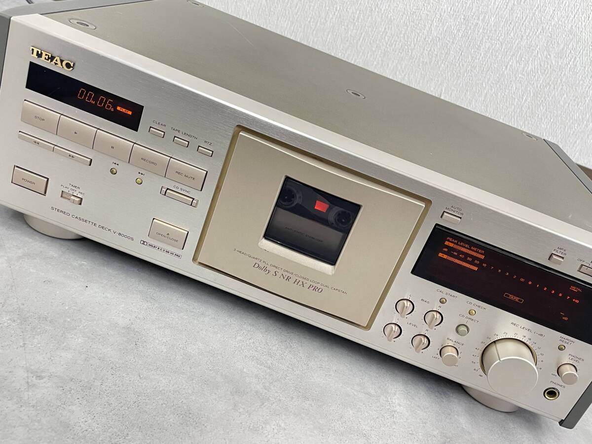 3R7785◆TEAC V-8000S カセットデッキ ティアック◆