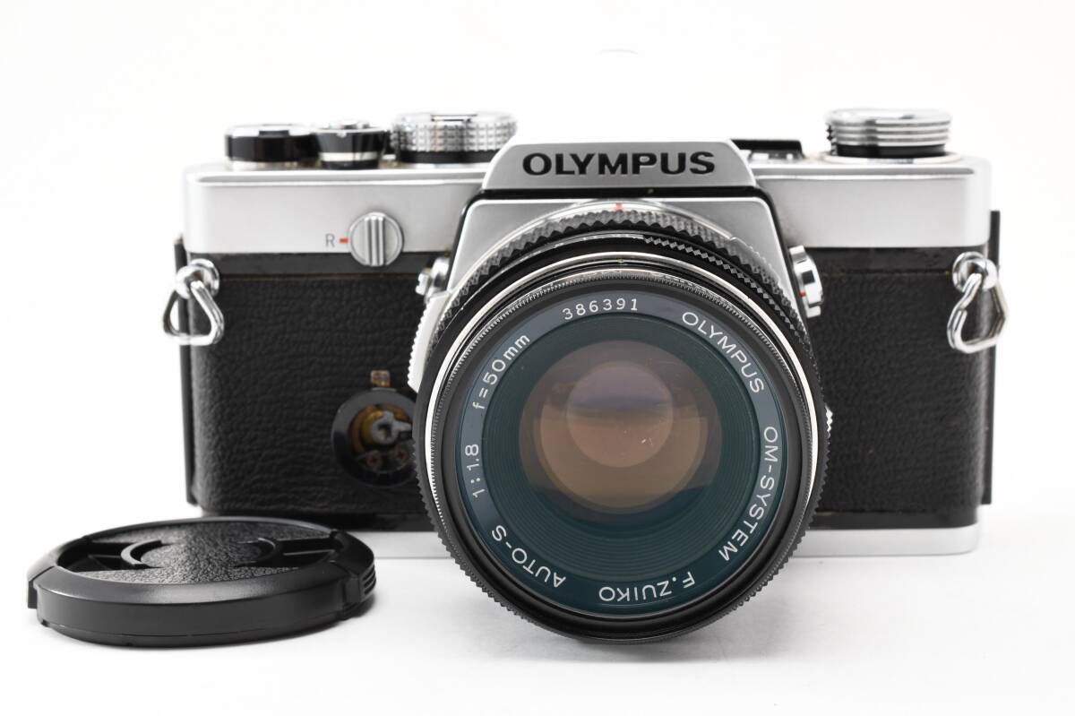 [ジャンク品] オリンパス OLYMPUS OM-1 一眼レフ フィルムカメラ & F.Zuiko 50mm F1.8 レンズ #1169