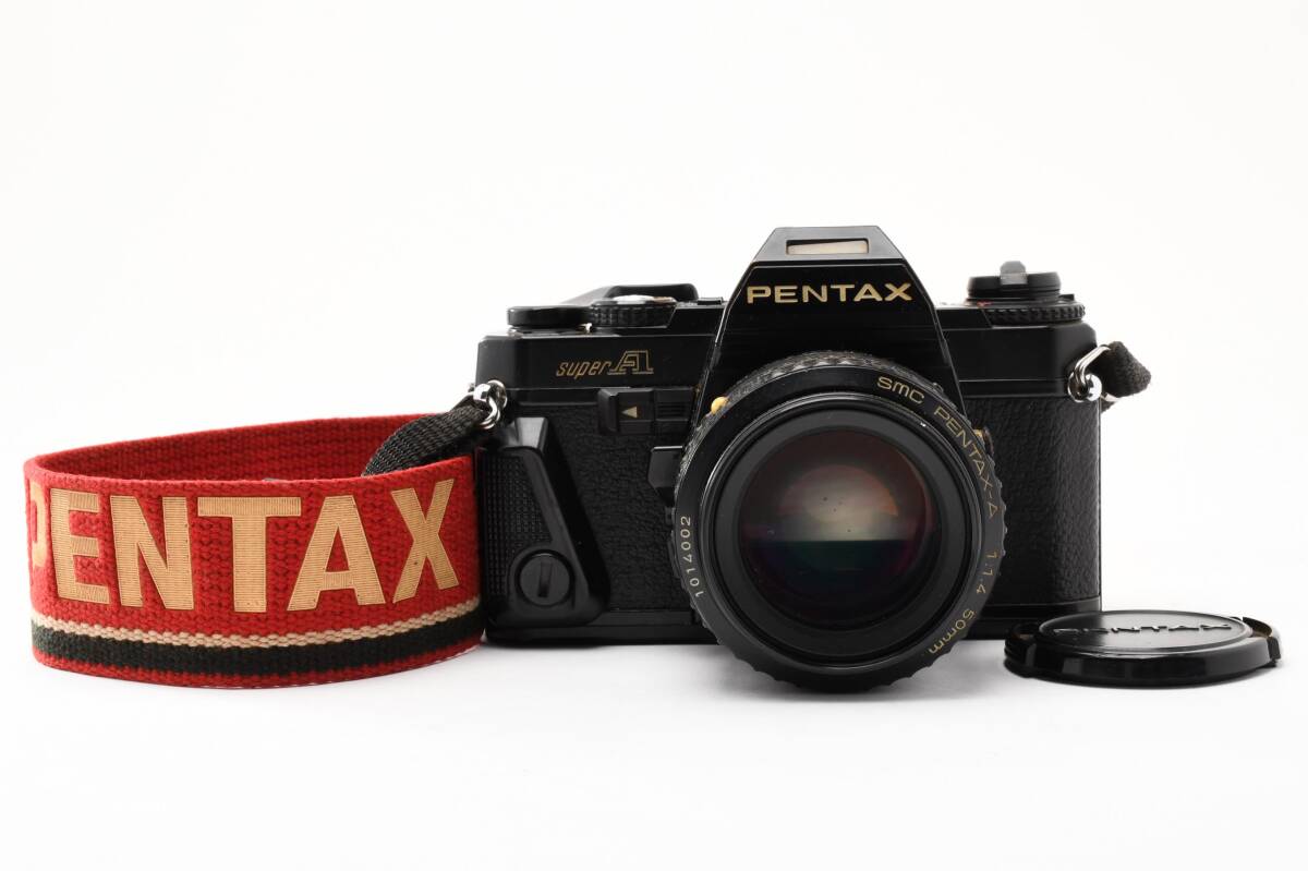 [現状品] ペンタックス PENTAX SUPER A 一眼レフフィルムカメラ w/ SMC PENTAX 50mm f1.4 レンズ #1171