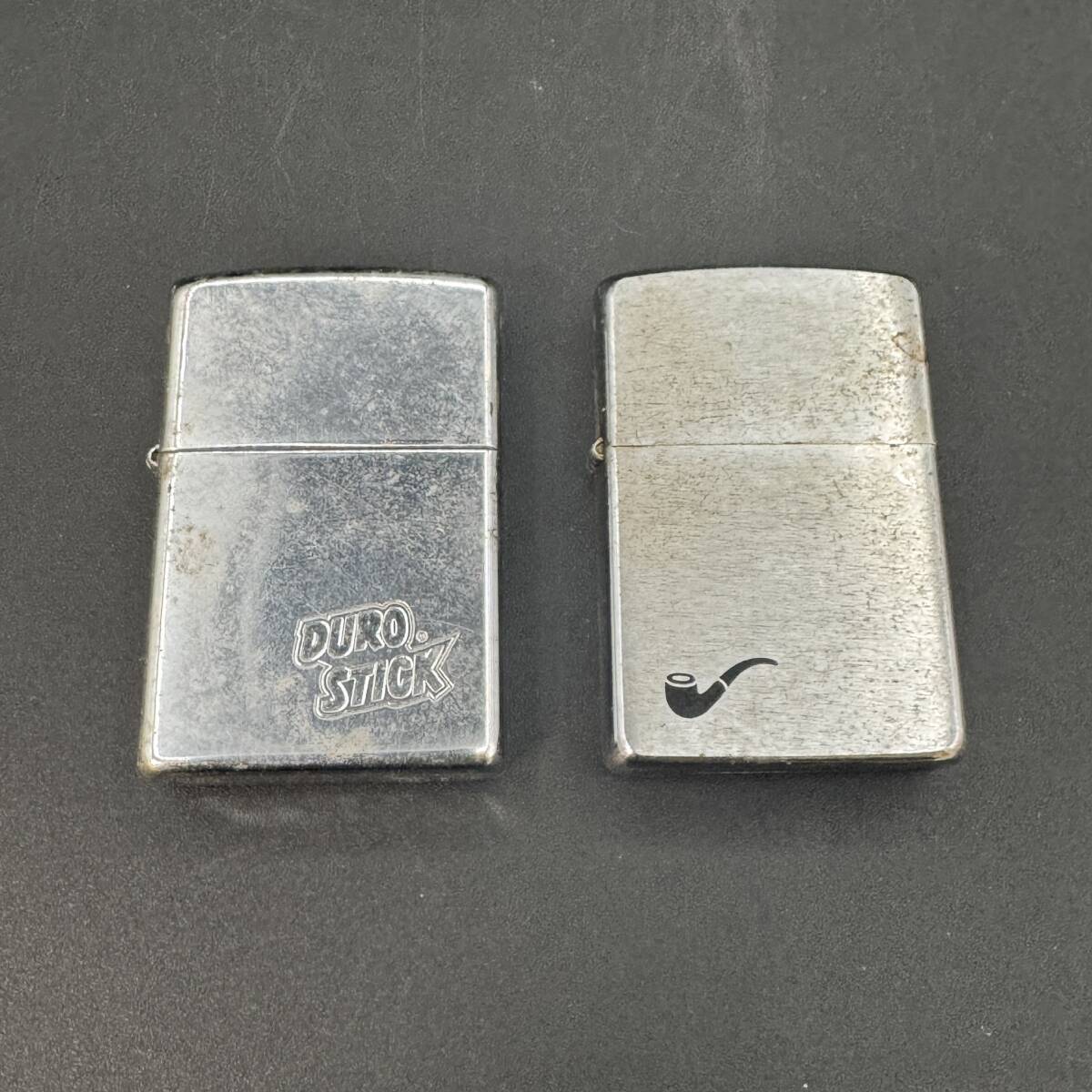 着火未確認【Zippo】ジッポ　ISHI　シルバー　ライター　C　04 ２点
