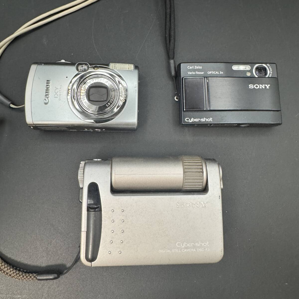 現状品【カメラ】デジカメ　Canon　IXY　GI　SONY　サイバーショット　まとめ　3点