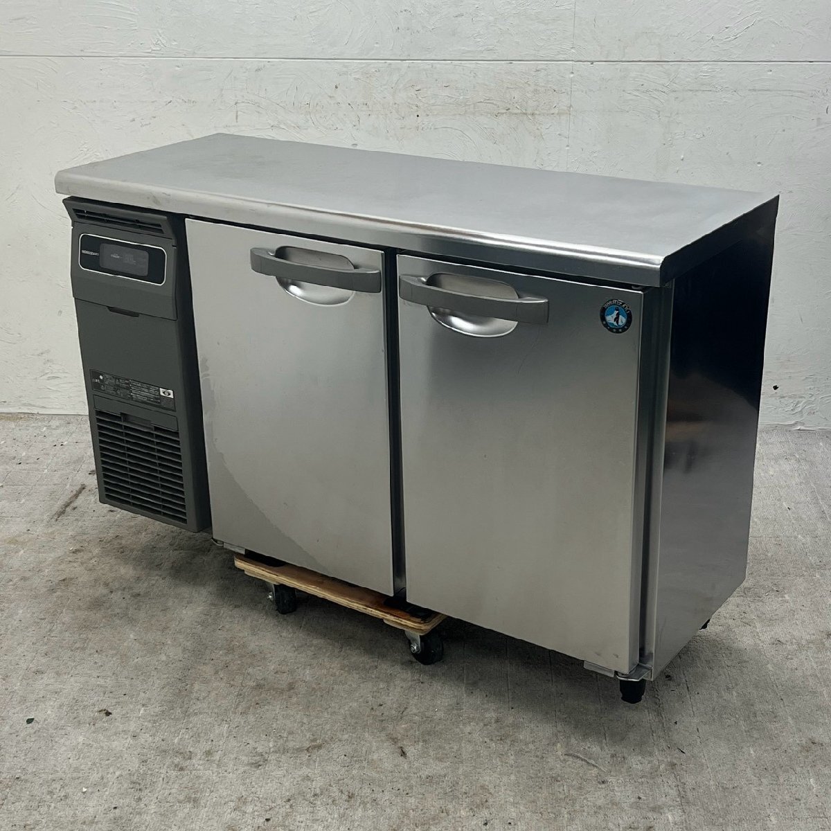 ホシザキ コールドテーブル冷凍庫 FT-120MTCG 2024年製 165L 奥行450mm 業務用 2ドア テーブル形冷凍庫/D6864