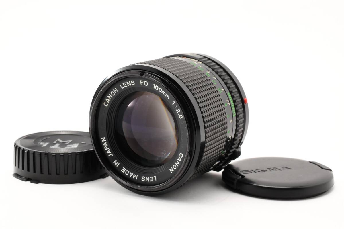 【美品】Canon キヤノン New FD100mm F2.8 望遠レンズ オールドレンズ #3005461