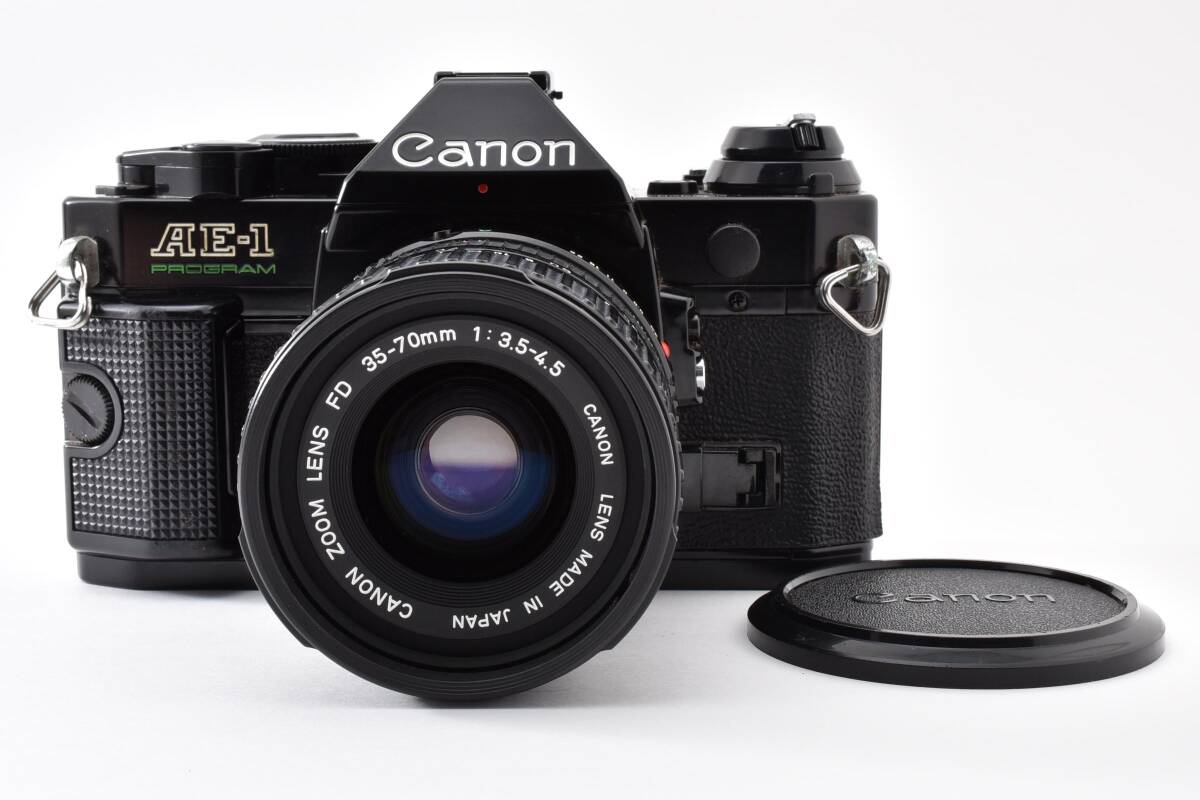 【美品】Canon キヤノン AE-1 PROGRAM 35-70mm F3.5-4.5 レンズセット #3024922