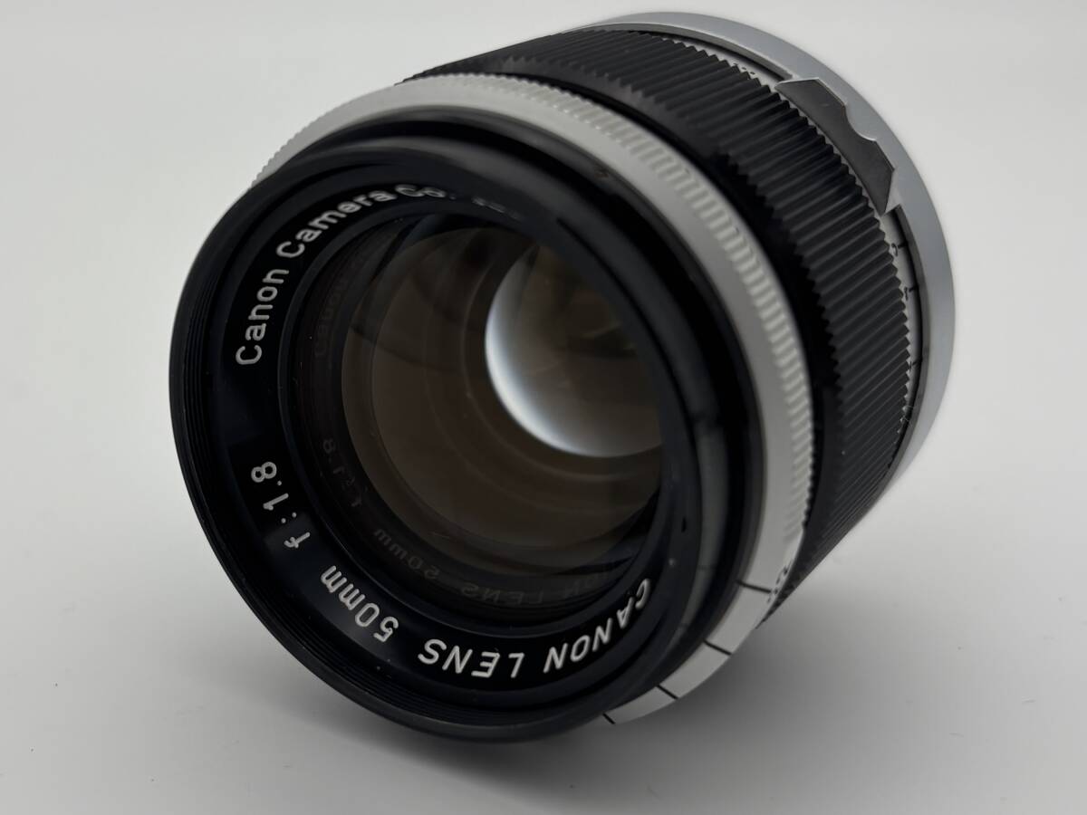 CANON LENS 50mm F1.8 キヤノン レンズ 50/1.8 キャップ フィルター Lマウント L39 LTM キャノン 