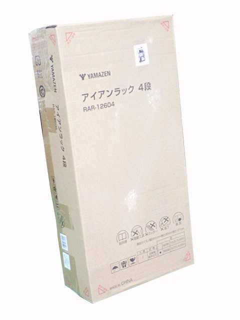 ●BB●　新品　ラック 4段　マットタイプ　奥行スリム　木製棚板　(幅59.5 奥行30 高さ121cm)　RA.R-12.604(WBR/SBK)　(管GU7-35)(No-5)