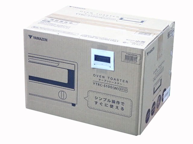 ●BB●　新品　オーブントースター 2枚焼き　タイマー15分 1000W　Y.TRC-S.100(W) ホワイト　(管理GU7-39)(No-1)