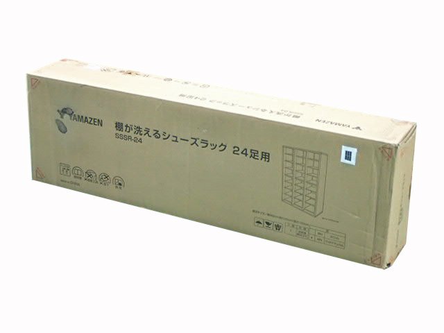 ●BB●　新品　シューズラック 24足用　洗える可動棚板 (幅85×高さ123cm) お客様組立品　S.SSR-2.4(WH) ホワイト　(管理GU7-41)(No-1)