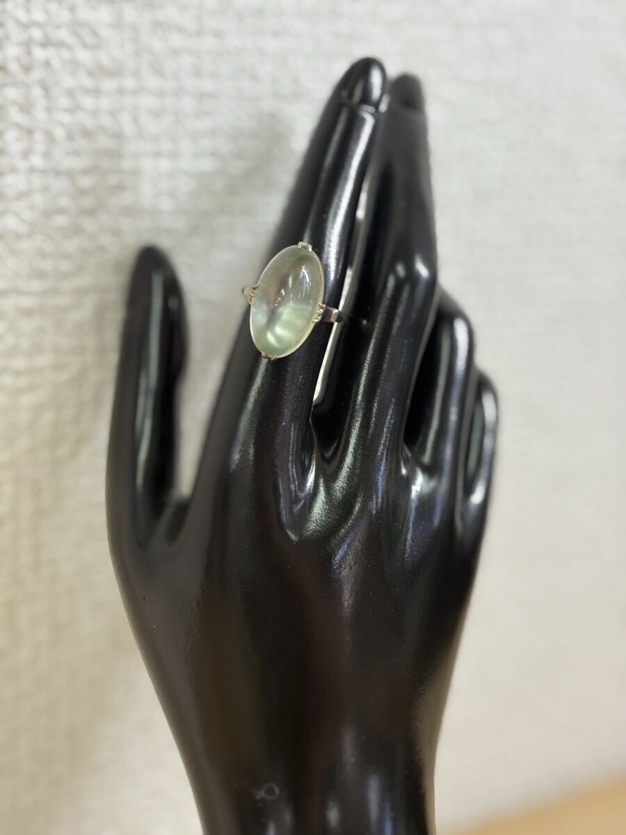 8A06 K14 WG 585 リング 指輪 プレナイト デザイン 総重量約 4.7g 