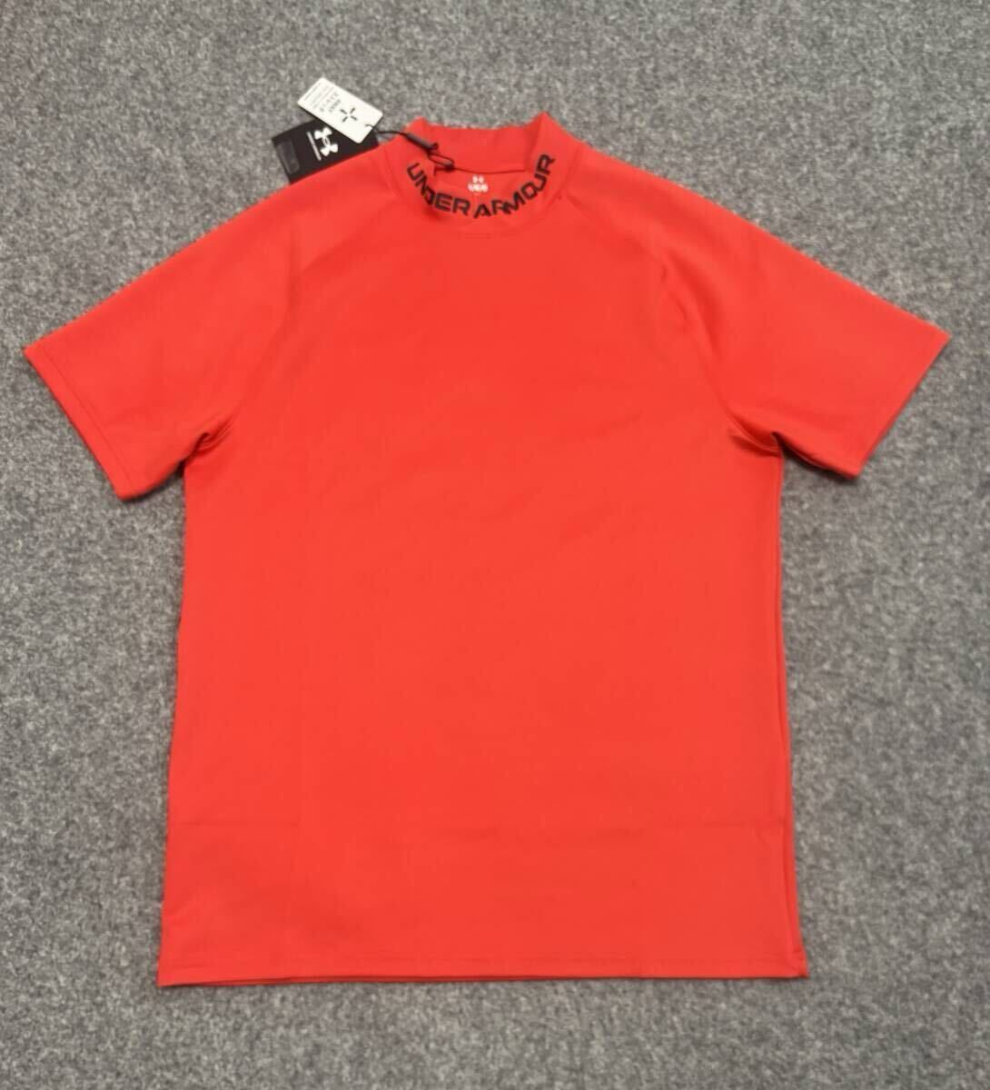 [訳アリ[傷]]送料185円～◇新品◇UNDER ARMOUR アンダーアーマー◇XLサイズ◇UAワードマーク モックネック シャツ◇4WAYストレッチ 