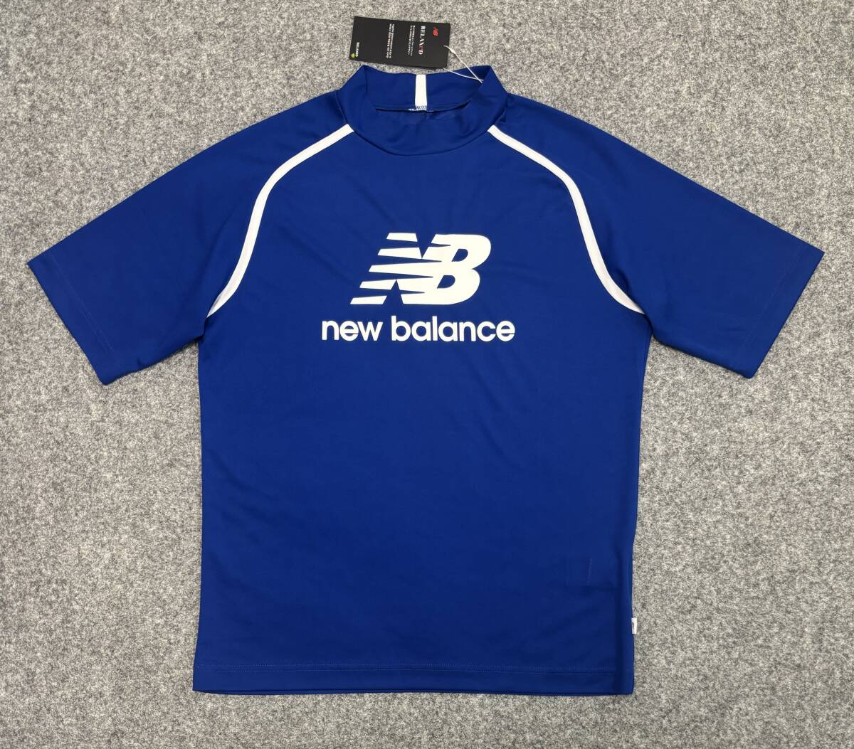 送料185円～ ◇新品◇NEW BALANCE GOLF ニューバランスゴルフ◇6(LL)◇ハーフスリーブ モックネックシャツ◇UPF40+・吸水速乾
