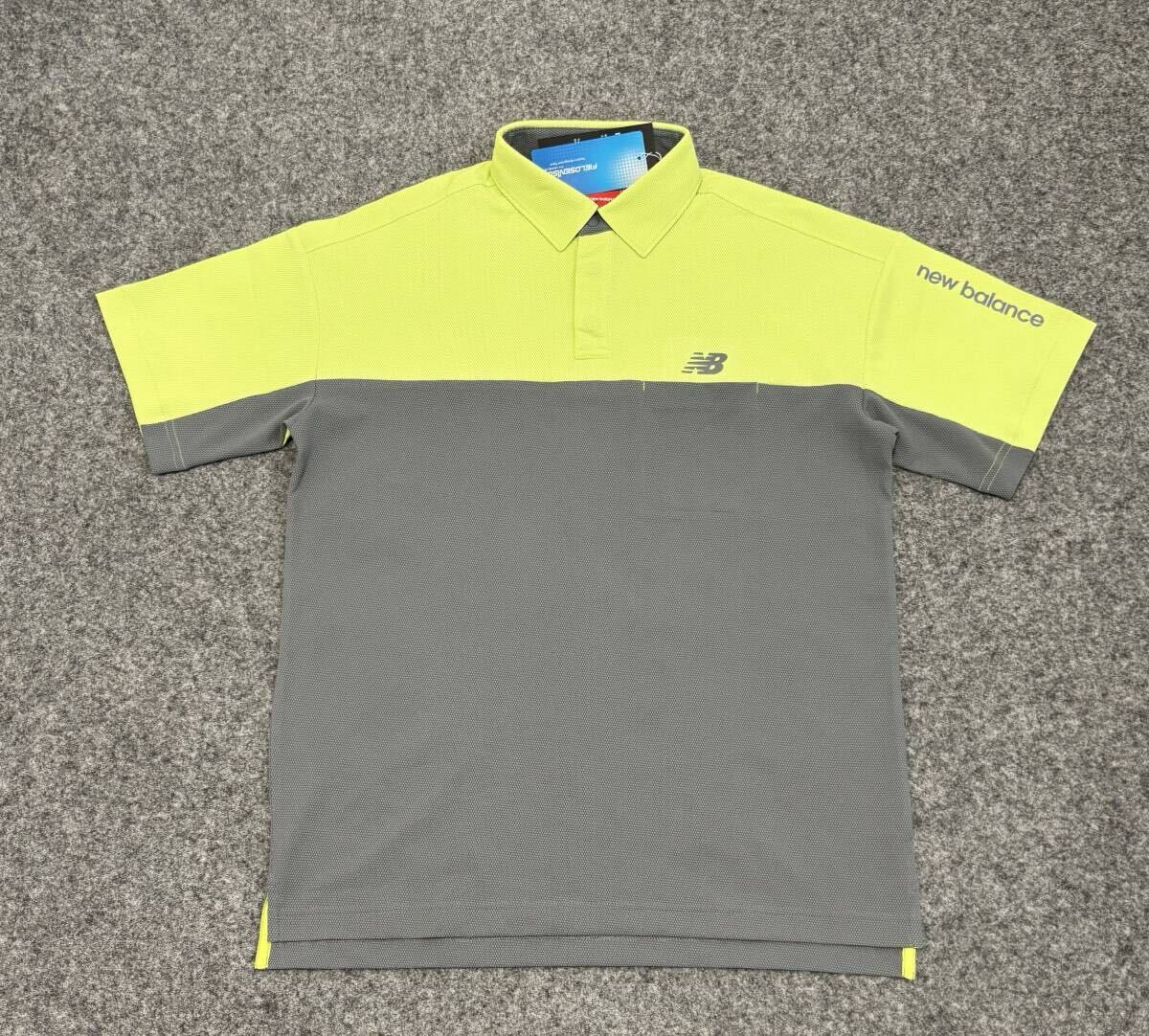 送料185円～ ◇新品◇NEW BALANCE GOLF ニューバランスゴルフ◇5(L)◇ポップコーンピケ 半袖 カラーシャツ