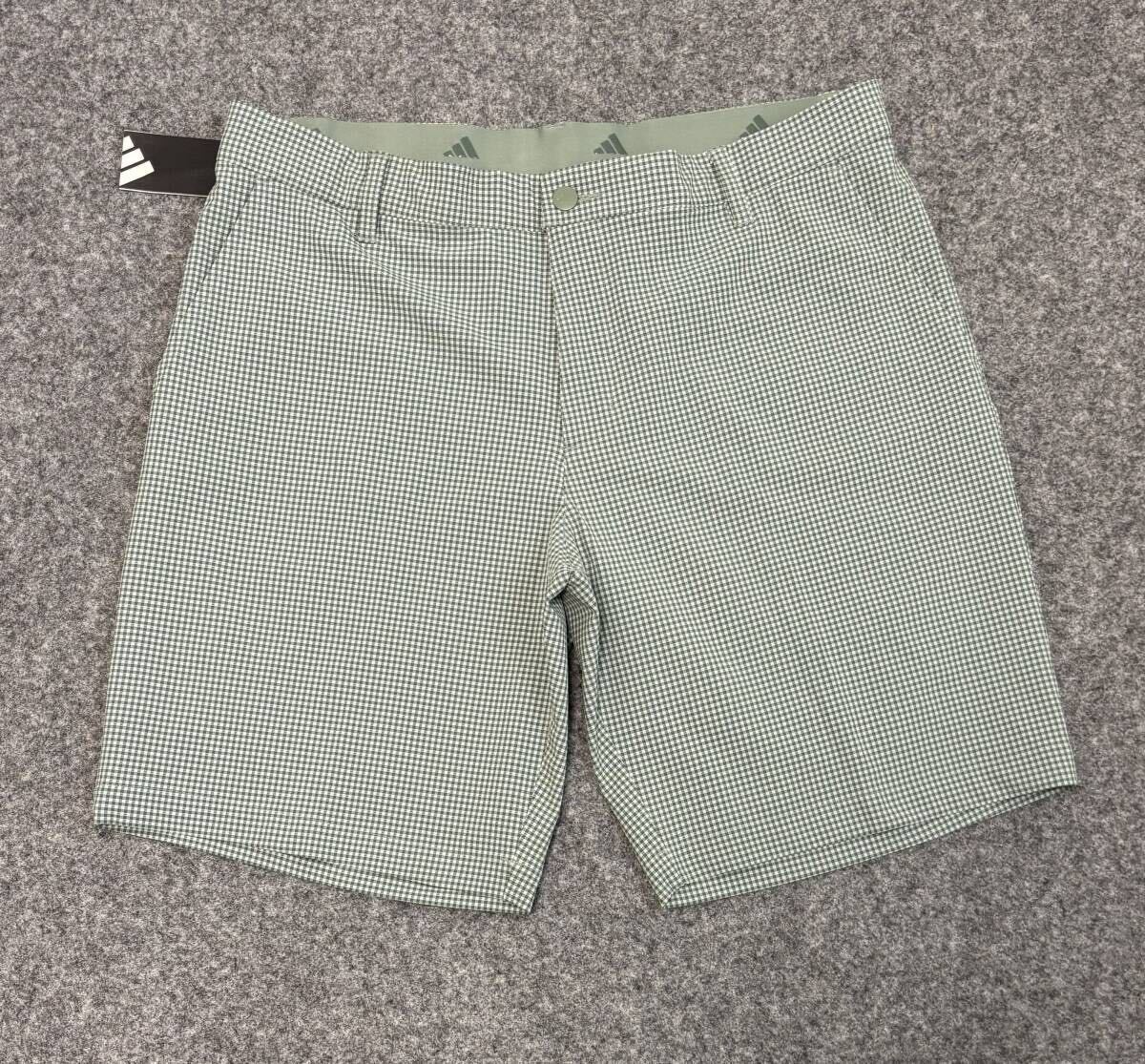 送料185円～◇新品◇ADIDASアディダスゴルフ◇96㎝◇ゴルフ　ミニギンガムチェック ショートパンツ 
