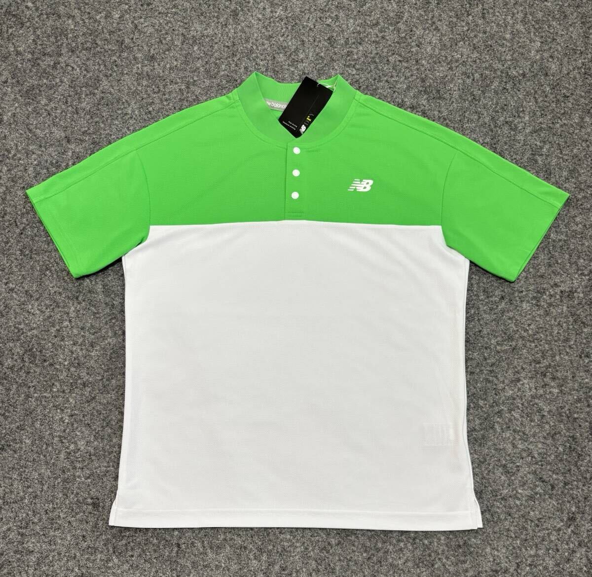 送料185円～ ◇新品◇NEW BALANCE GOLF ニューバランスゴルフ◇7(3L)◇吸湿速乾性 半袖シャツ◇ライトグリーン