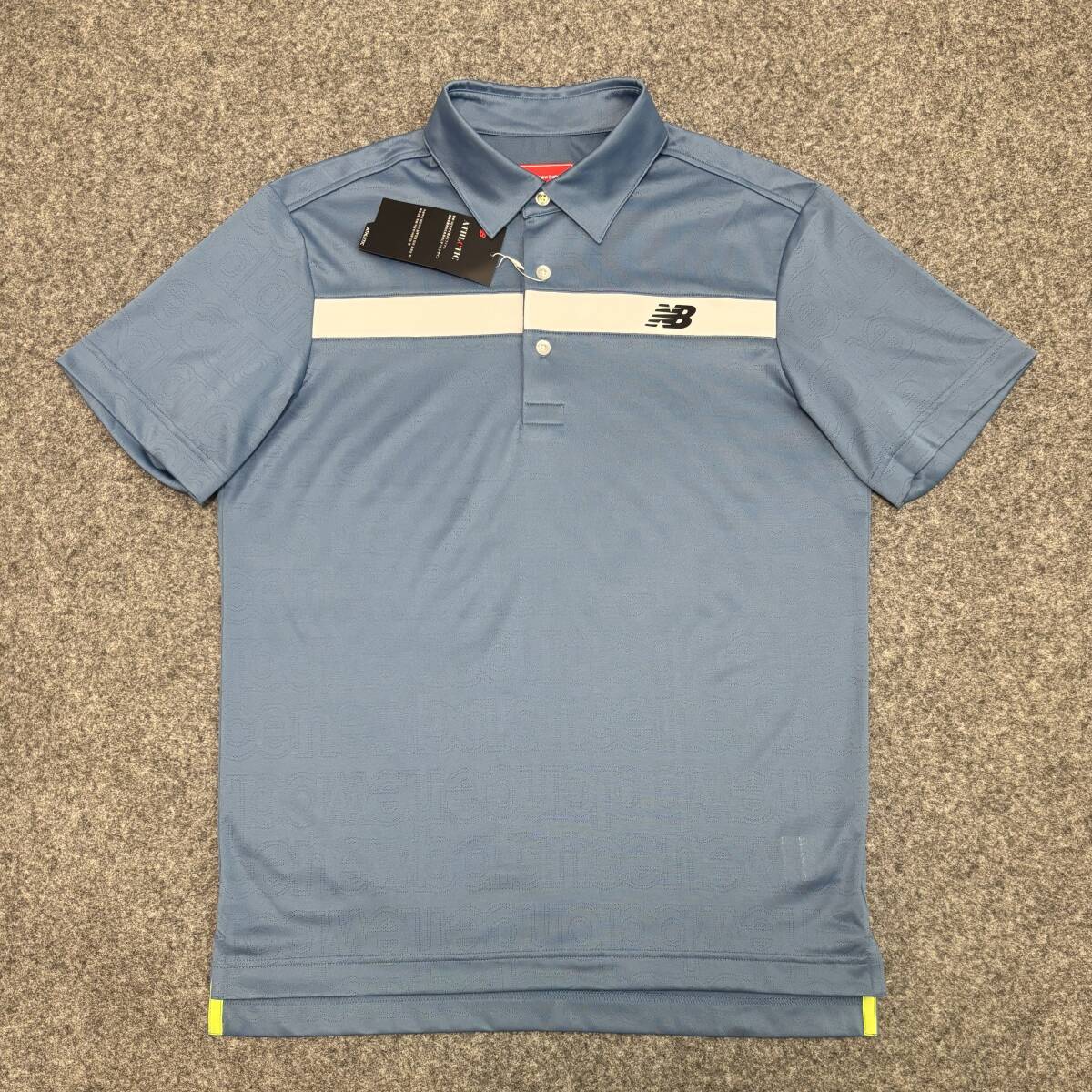 送料185円～ ◇新品◇NEW BALANCE GOLF ニューバランスゴルフ◇7(3L)◇アウトラインステッチ 半袖シャツ◇吸汗速乾性・ストレッチ