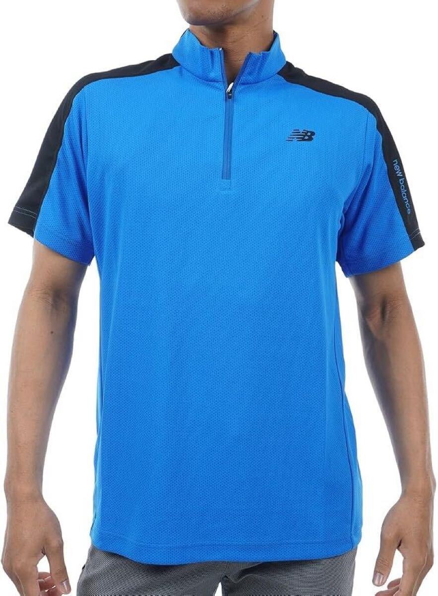 送料185円～ ◇新品◇NEW BALANCE GOLF ニューバランスゴルフ◇4(M)◇吸湿速乾性 UPF40+ ハーフジップモックネックシャツ