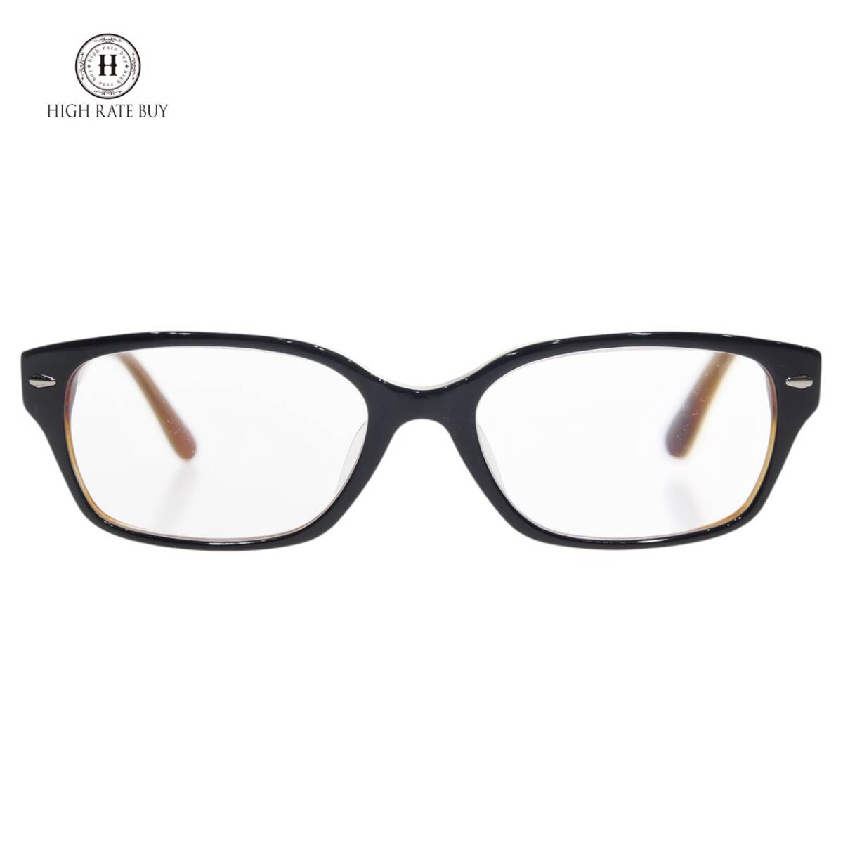 1円スタート Ray-Ban レイバン 眼鏡 RB5222 5019J 54□17 メガネ アイウェア 度入り シルバー金具 ブラック ブラウン メンズ レディース