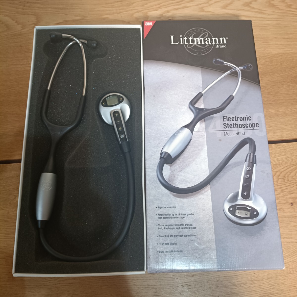 FJ-2 3M Littmann Electronic Stethoscope Model 4000 電子聴診器 リットマン 箱付 動作未確認 現状品